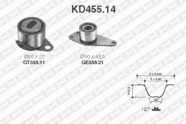 Timing Belt Kit (KD455.14)