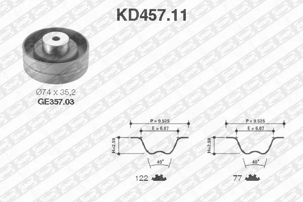 Timing Belt Kit (KD457.11)