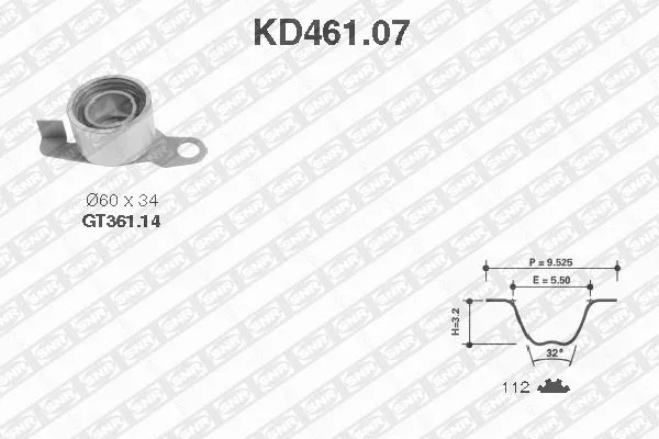 Timing Belt Kit (KD461.07)