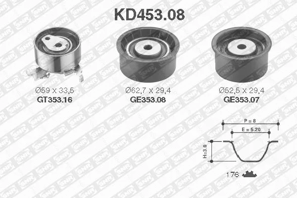 Timing Belt Kit (KD453.08)