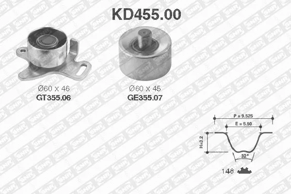 Timing Belt Kit (KD455.00)
