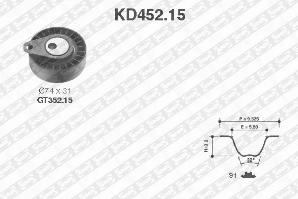 Timing Belt Kit (KD452.15)
