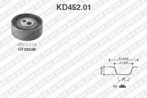 Timing Belt Kit (KD452.01)
