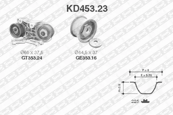 Timing Belt Kit (KD453.23)