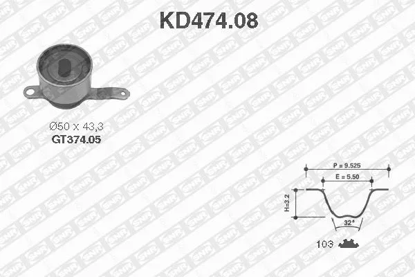 Timing Belt Kit (KD474.08)