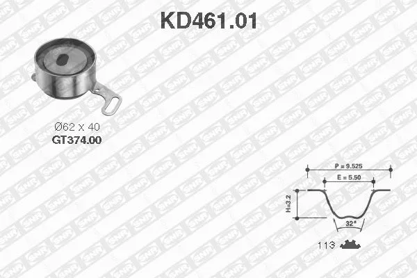 Timing Belt Kit (KD461.01)