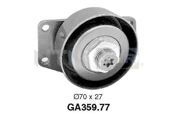Tensioner Pulley, V-ribbed belt (GA359.77)