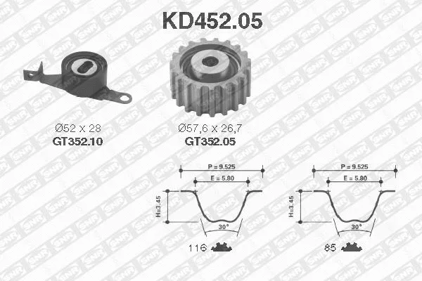 Timing Belt Kit (KD452.05)