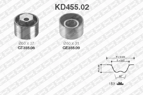 Timing Belt Kit (KD455.02)