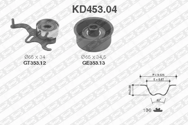 Timing Belt Kit (KD453.04)