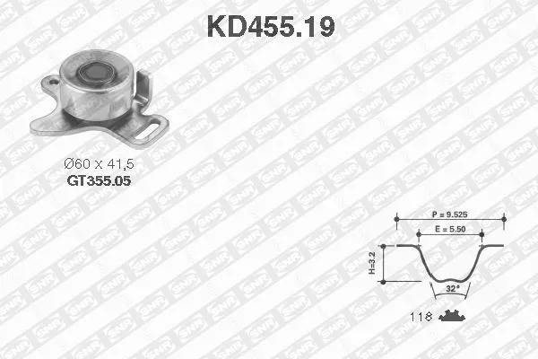 Timing Belt Kit (KD455.19)