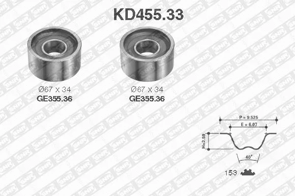Timing Belt Kit (KD455.33)