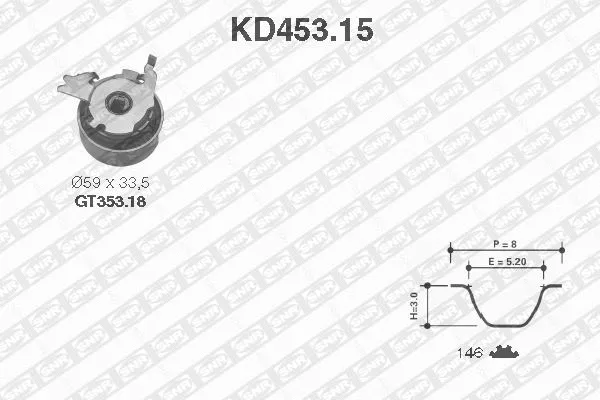 Timing Belt Kit (KD453.15)