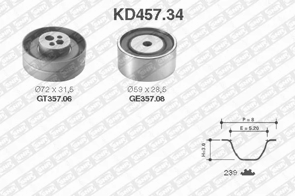 Timing Belt Kit (KD457.34)