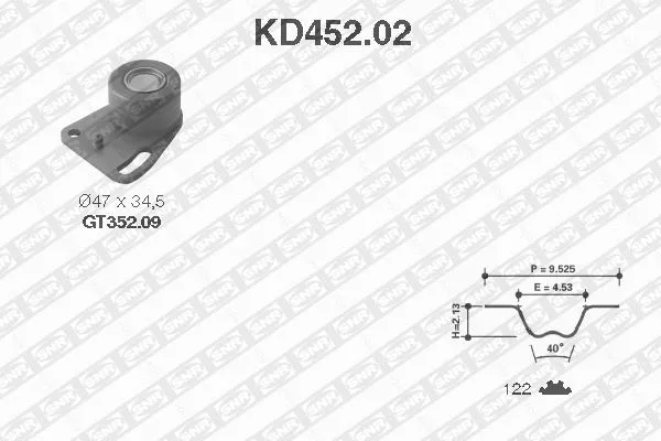 Timing Belt Kit (KD452.02)