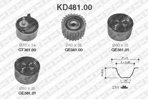 Timing Belt Kit (KD481.00)