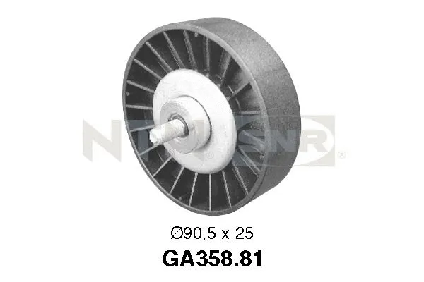 Deflection/Guide Pulley, V-ribbed belt (GA358.81)
