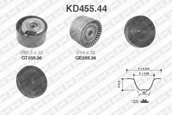 Timing Belt Kit (KD455.44)