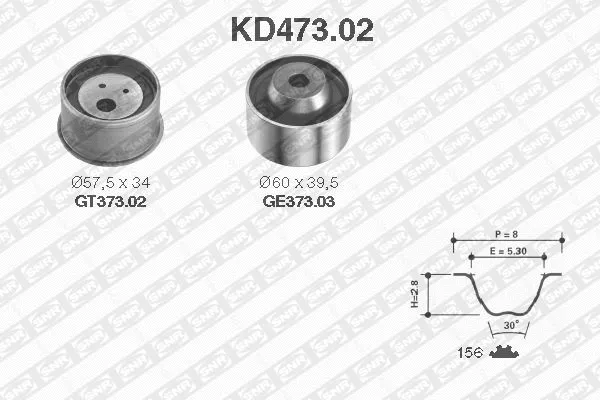 Timing Belt Kit (KD473.02)