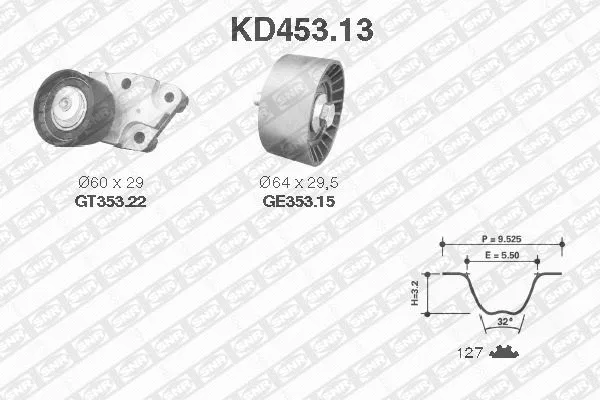 Timing Belt Kit (KD453.13)