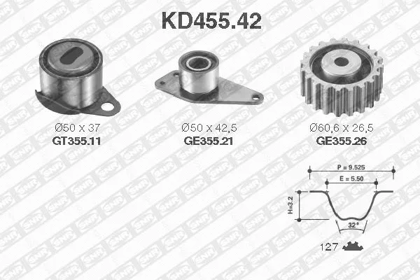 Timing Belt Kit (KD455.42)