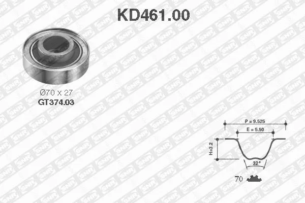 Timing Belt Kit (KD461.00)