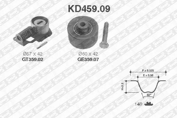 Timing Belt Kit (KD459.09)