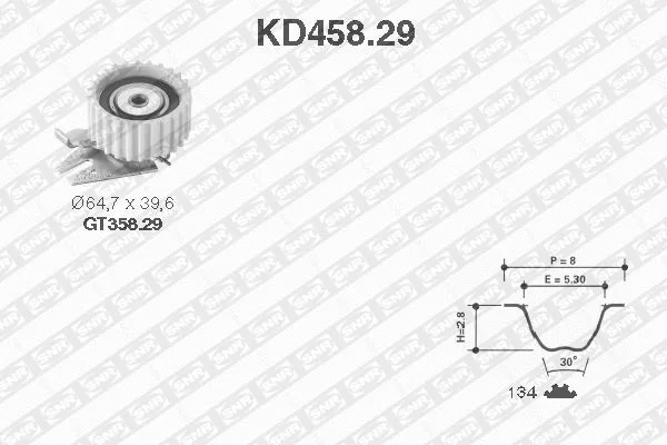 Timing Belt Kit (KD458.29)