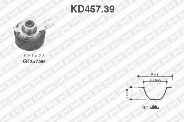 Timing Belt Kit (KD457.39)