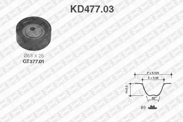 Timing Belt Kit (KD477.03)