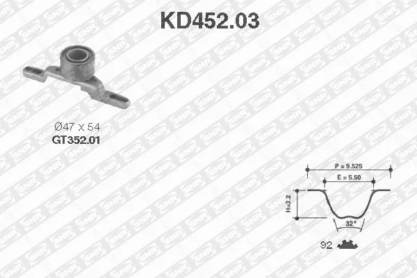 Timing Belt Kit (KD452.03)