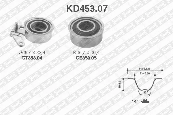 Timing Belt Kit (KD453.07)