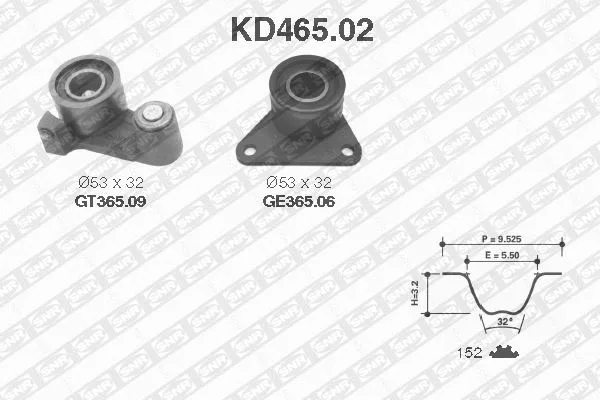 Timing Belt Kit (KD465.02)