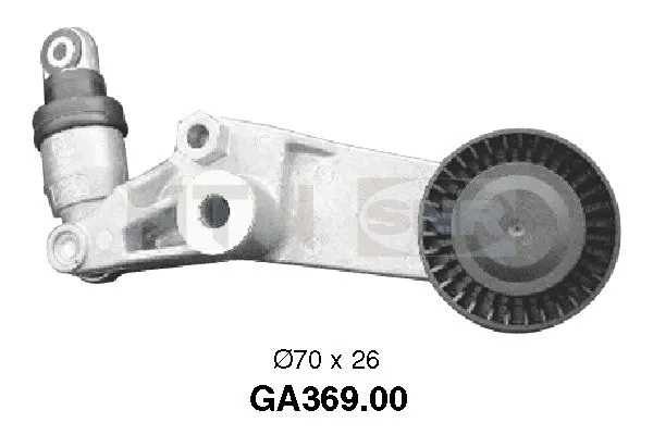 Tensioner Pulley, V-ribbed belt (GA369.00)