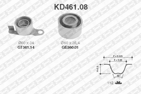 Timing Belt Kit (KD461.08)