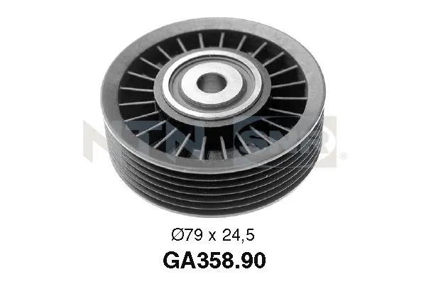 Deflection/Guide Pulley, V-ribbed belt (GA358.90)