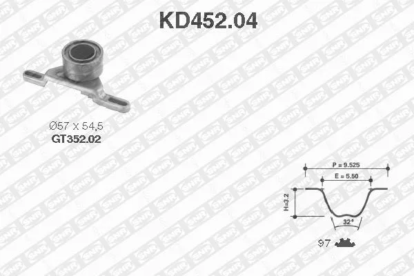 Timing Belt Kit (KD452.04)