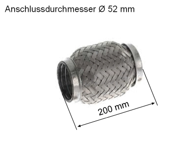 Flexible Pipe, exhaust system (83 00 8517)