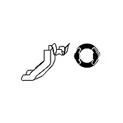 Bracket, muffler (82 12 2134)