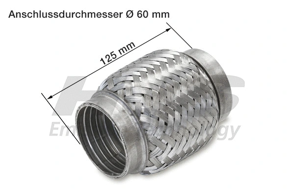 Flexible Pipe, exhaust system (83 00 8334)