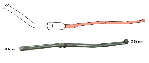 Repair Pipe, catalytic converter (91 22 8052)