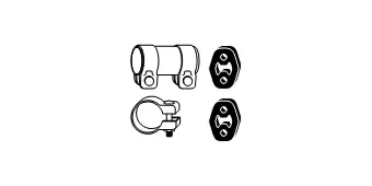Mounting Kit, muffler (82 11 9830)