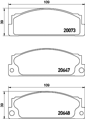 Brake Pad Set, disc brake (T6025)