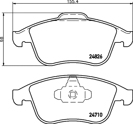Brake Pad Set, disc brake (T1927)