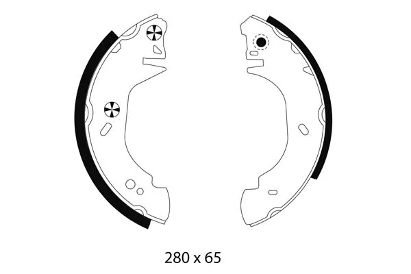 Brake Shoe Set (H8770)