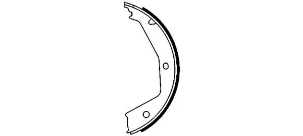 Brake Shoe Set, parking brake (H9345)
