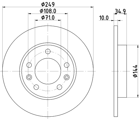 Brake Disc (55691)