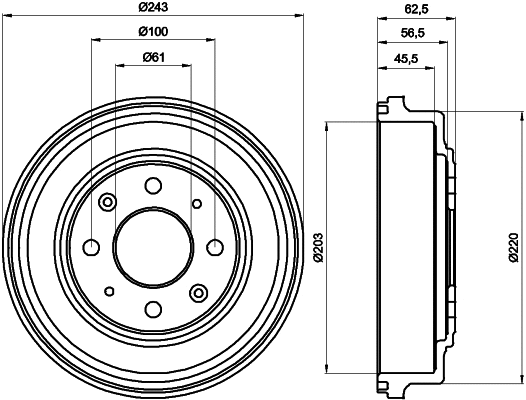 Brake Drum (61176)