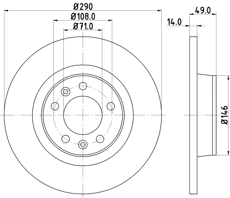 Brake Disc (54571)