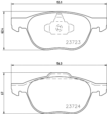 Brake Pad Set, disc brake (T1436)